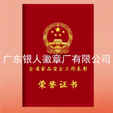 河南省政府表彰獎(jiǎng)勵(lì)榮譽(yù)證書定制