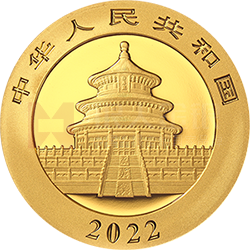 2022版熊貓貴金屬紀(jì)念幣30克圓形金質(zhì)紀(jì)念幣