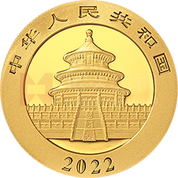 2022版熊貓貴金屬紀念幣15克圓形金質(zhì)紀念幣